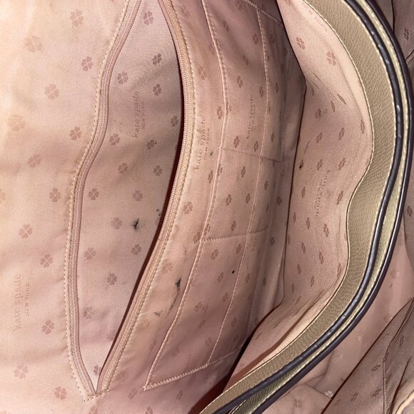 Kate Spade Beige Saffiano Leather Tote - Picture 10 of 11